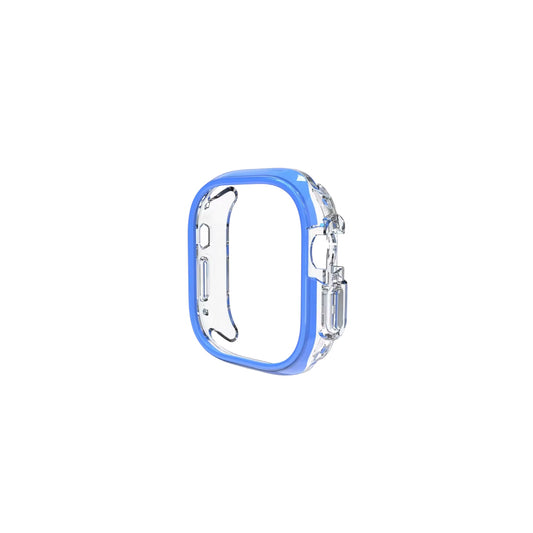 Case For Smart Watch 45mm / Clear & Blue