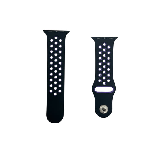 For Apple Watch Sport Band 38/40 mm S/M- Black & Purple