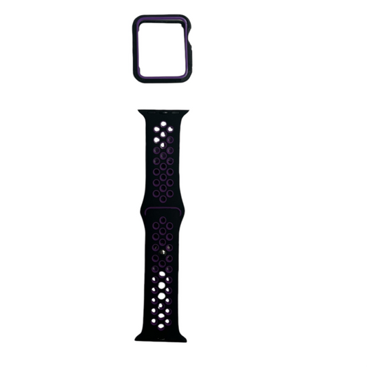 For Apple Watch 40 mm M/L- Black & Purple
