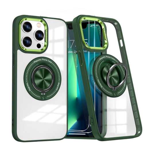 For iPhone 15 Pro Max / Clear & Green