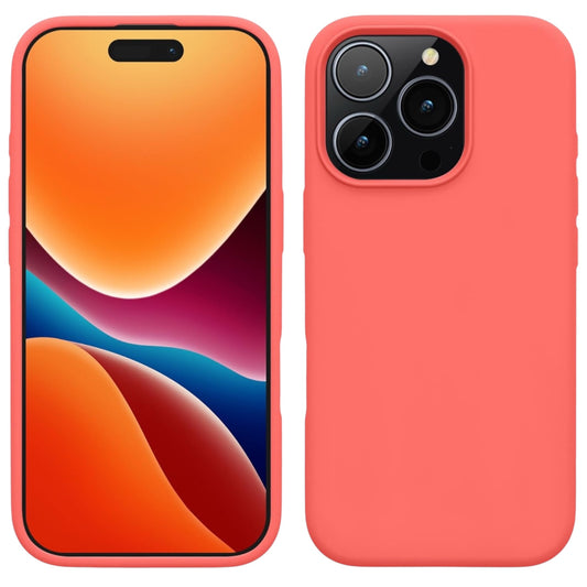 For Iphone 16 Pro Max Silicone Case - Guava