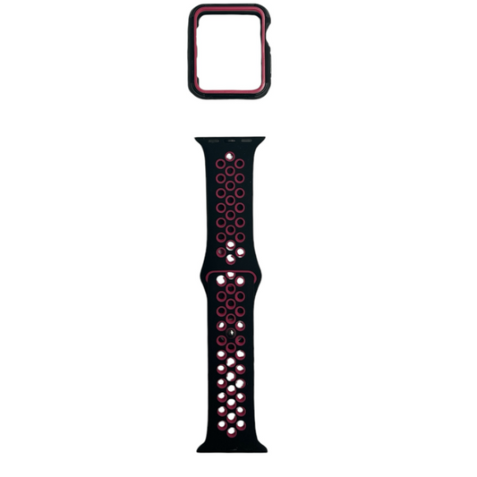 For Apple Watch 40 mm S/M - Black & Pink
