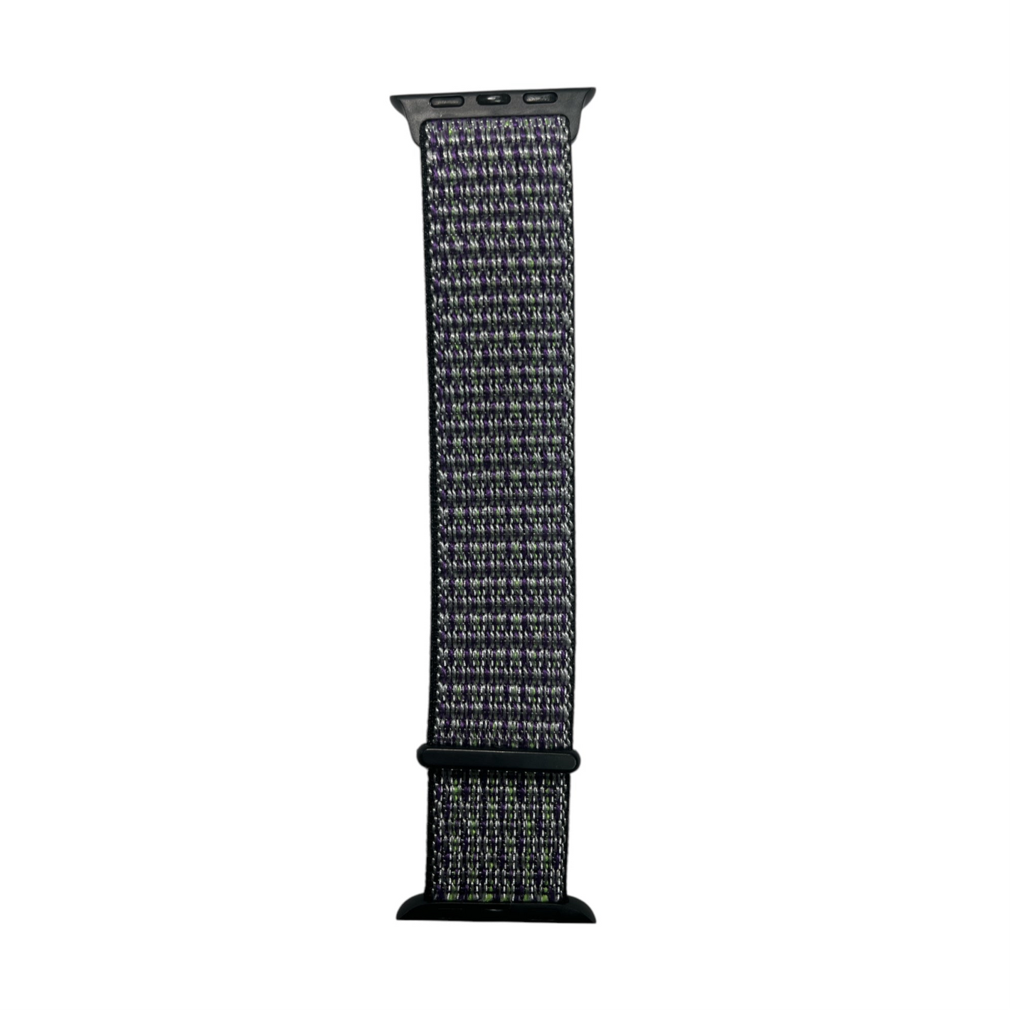 For Apple Watch Nylon Strap 42/44mm - Black , Purple & Green