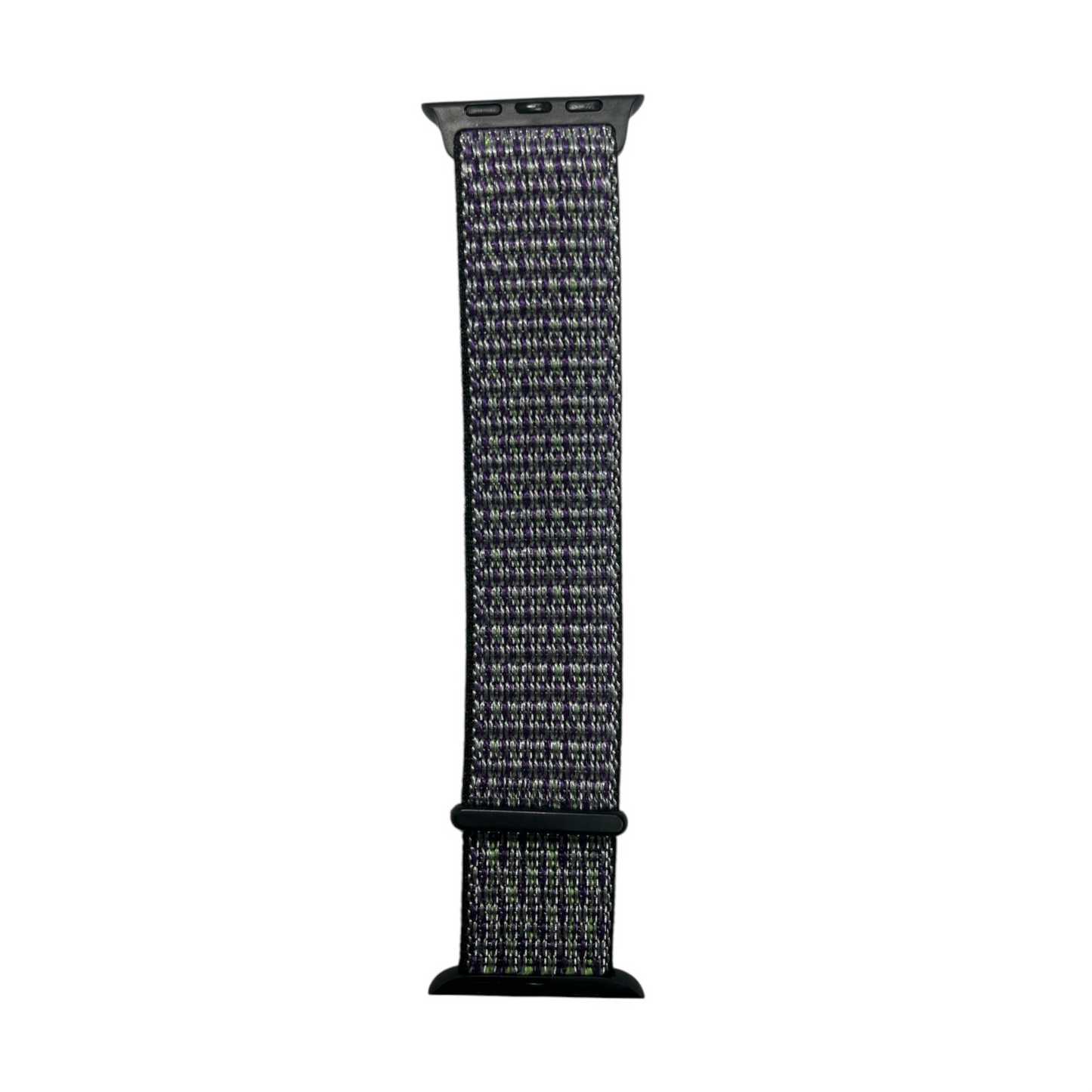 For Apple Watch Nylon Strap 38/40mm - Black , Purple & Green