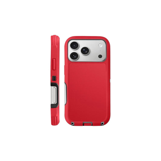 For Iphone 17 Pro Max Heavy Duty Case - Red