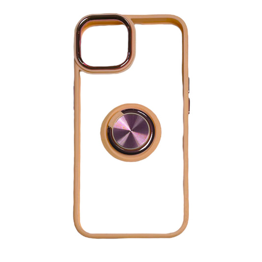 For Iphone 13/14- Clear & Light Pink
