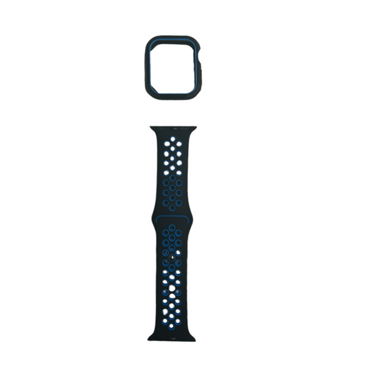 For Apple Watch 38 mm M/L - Black & Blue