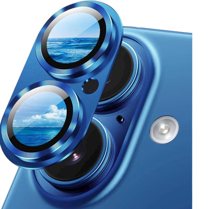 Camera Lens Protector for iPhone 16 Plus | 9H Tempered Glass | Pearl Blue