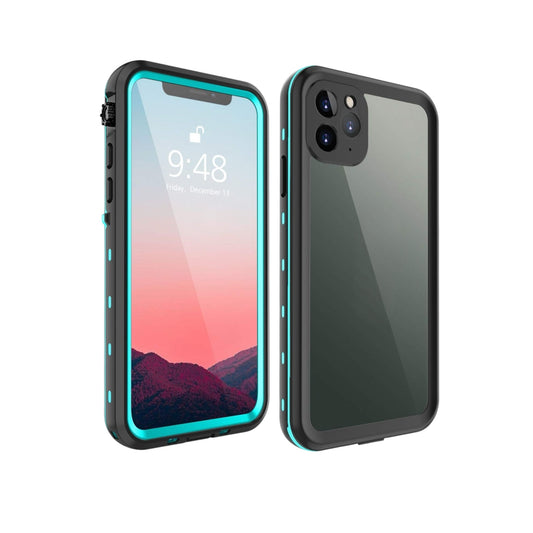 For Iphone 11 Pro Max Water Proof Case / Black & Teal