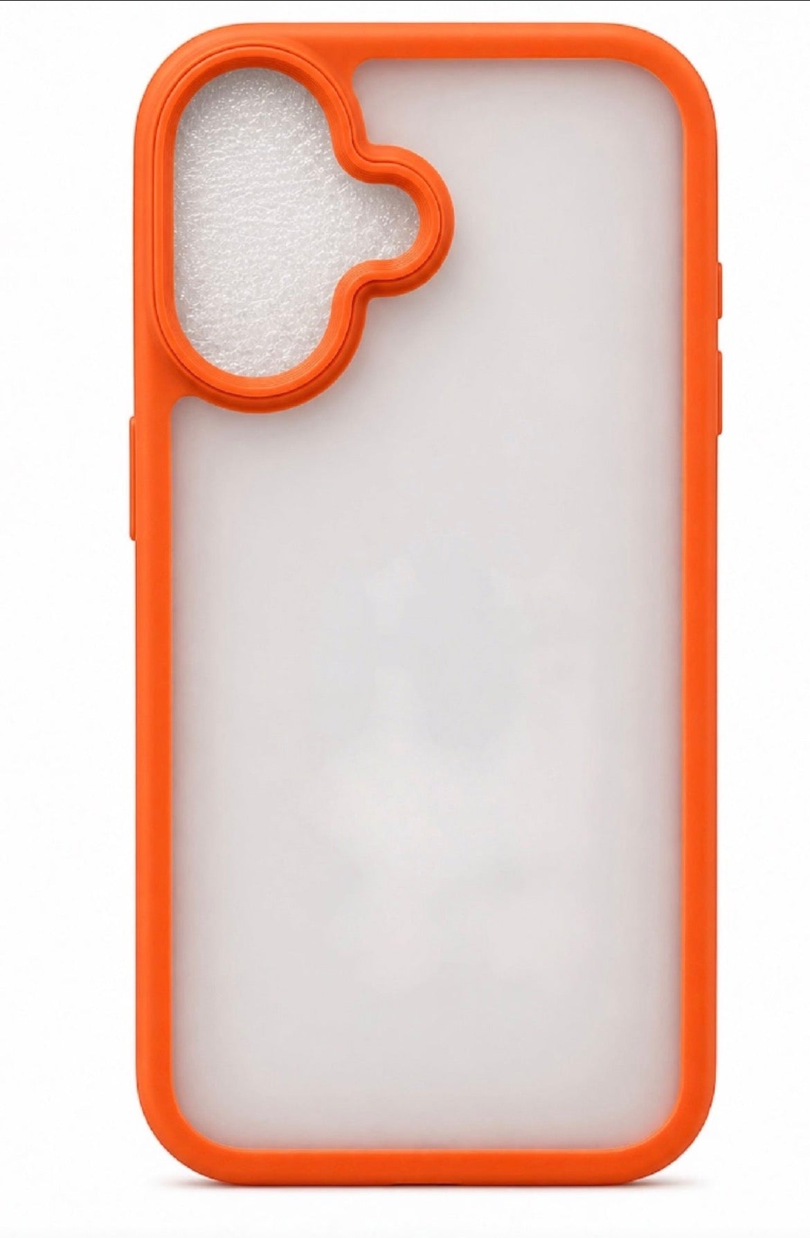 For Iphone 17 Frosted Clear Case- Orange