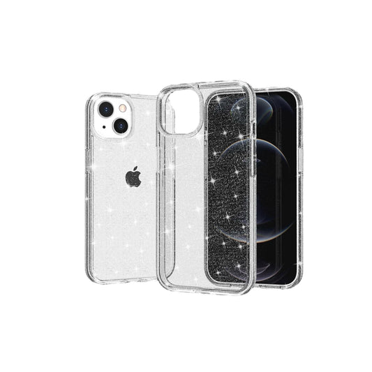 For Iphone 14 Case Clear with Glitter