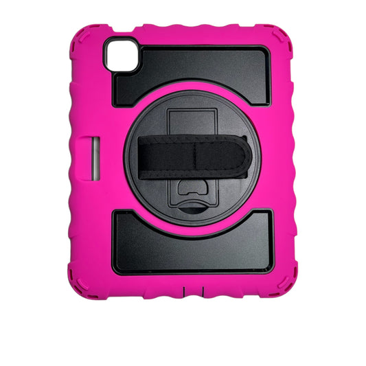 For Apple iPad Air 4 / iPad Pro 11 inch Tough Tablet Strong Kickstand Hybrid Case Cover - hot Pink & Black
