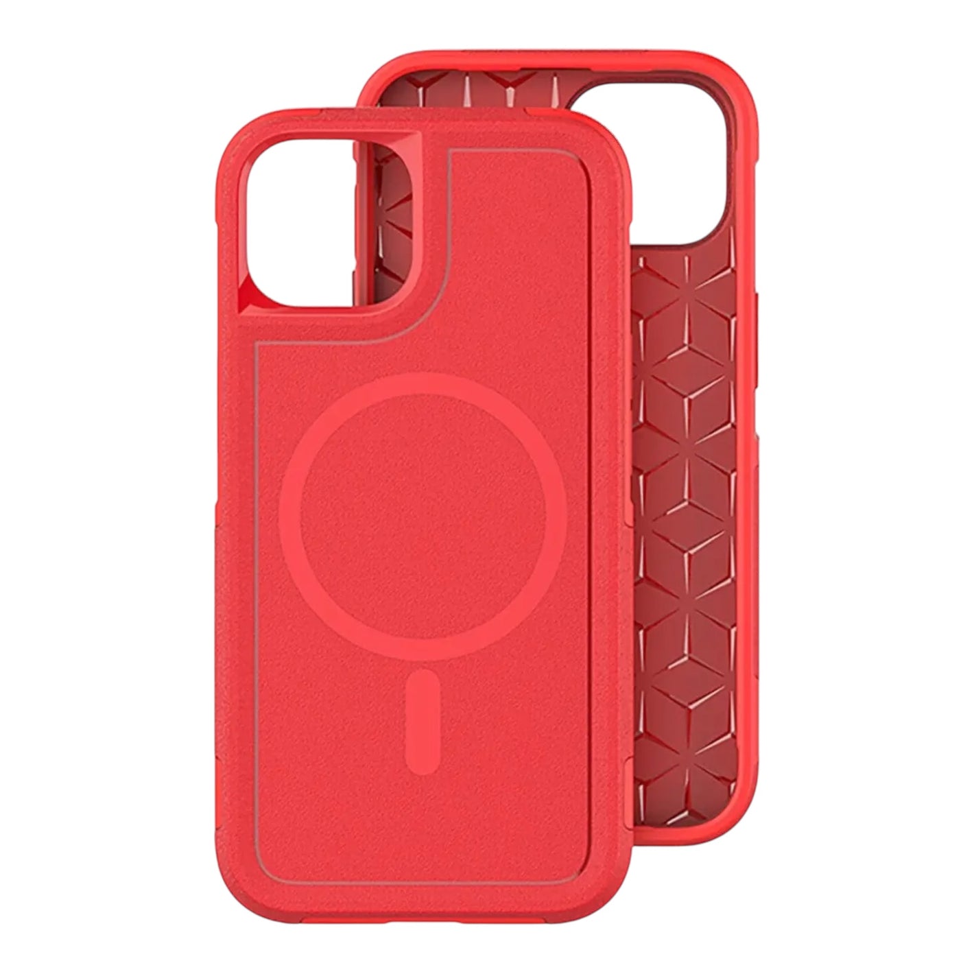 For Iphone 14 Pro Max Eco-Friendly Rugged Phone Case with Magsafe - Red