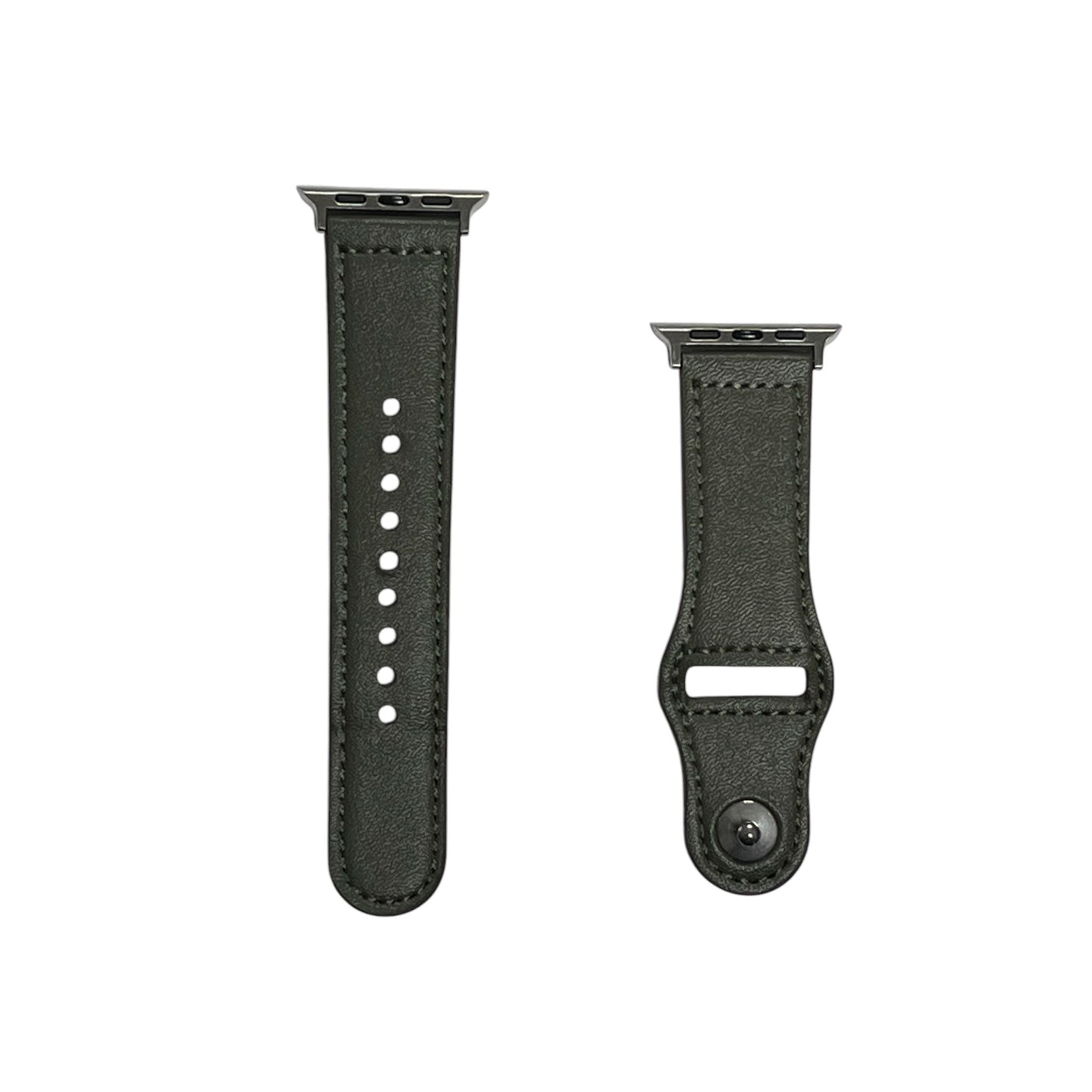 For Apple Watch 38/40mm/S Leather - Military Green