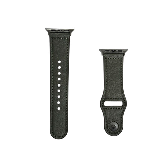 For Apple Watch 38/40mm/S Leather - Military Green
