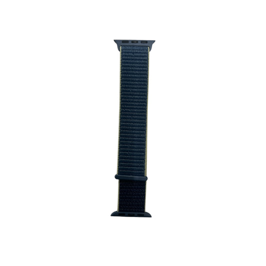 For Apple Watch Nylon Strap 38/40mm - Navy Blue & Yellow