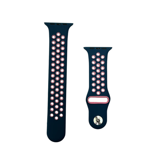 For Apple Watch Sport Band 42/44 mm - Navy Blue & Pink