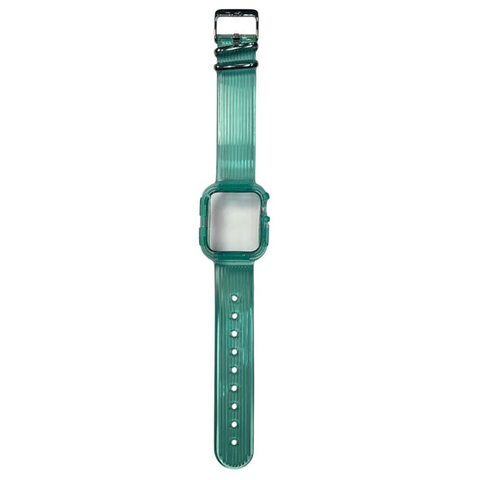 For Apple Watch Transparent Silicone Band 38/40 mm - Mint Blue
