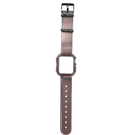 For Apple Watch Transparent Silicone Band 38/40 mm - Purple