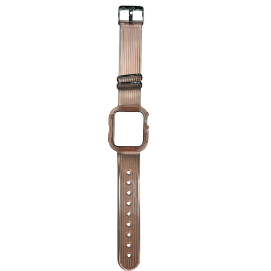For Apple Watch Transparent Silicone Band 38/40 mm - Pink