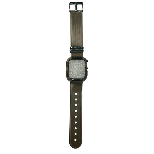 For Apple Watch Transparent Silicone Band 38/40 mm - Black