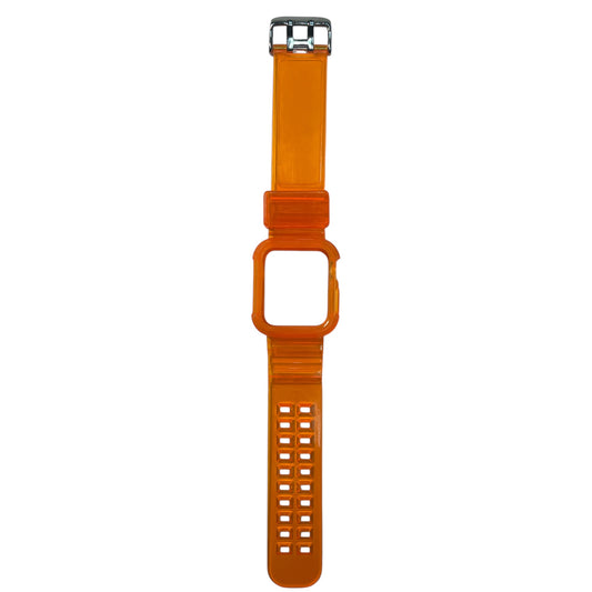 For Apple Watch Transparent Silicone Band 38/40 mm - Orange