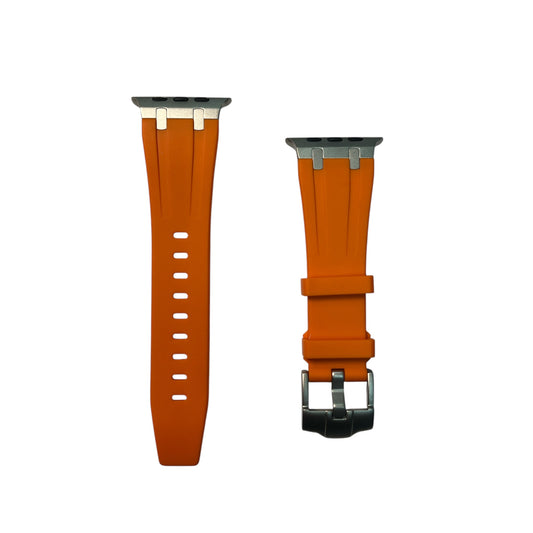 For Apple Watch Band 42/44/46/49 mm - Titanium & Orange