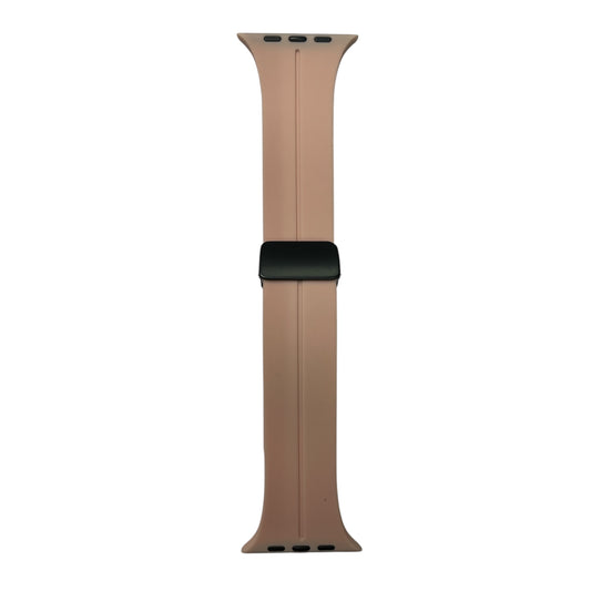 For Apple Watch 42/44/45/49 Magnetic Silicone Band- Peach Pink