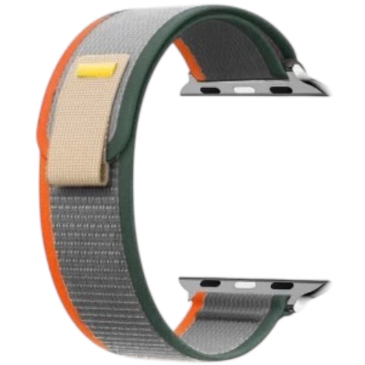 For Apple Watch 38/40/41 Trail Loop- Light Gray Orange Green