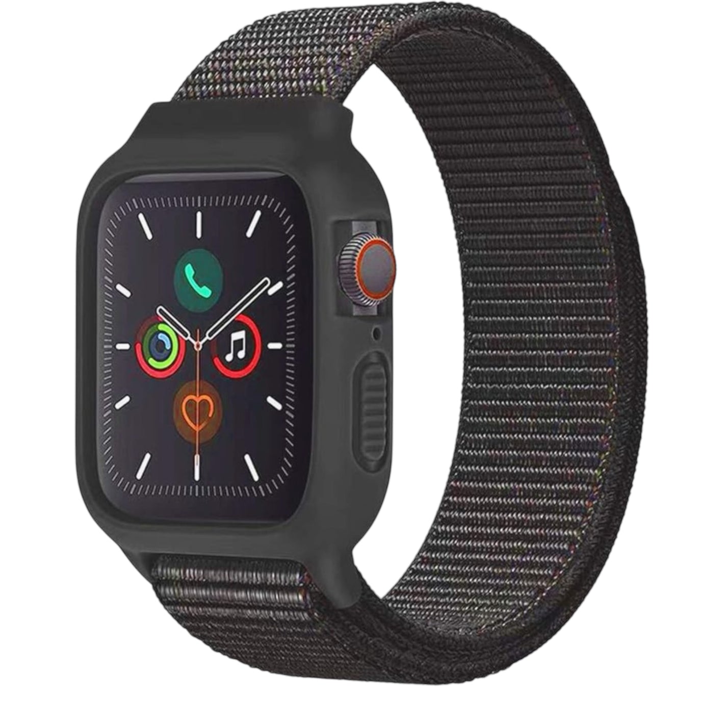 For Apple Watch Nylon Strap with Schockproof 42/44mm - Black & Colors