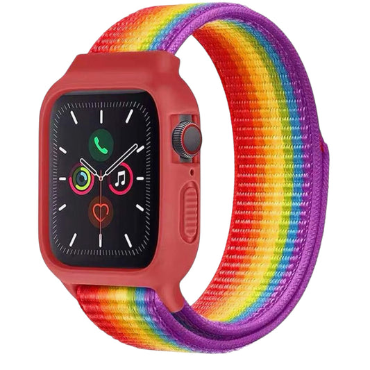 For Apple Watch Nylon Strap with Schockproof 42/44mm - Multicolor