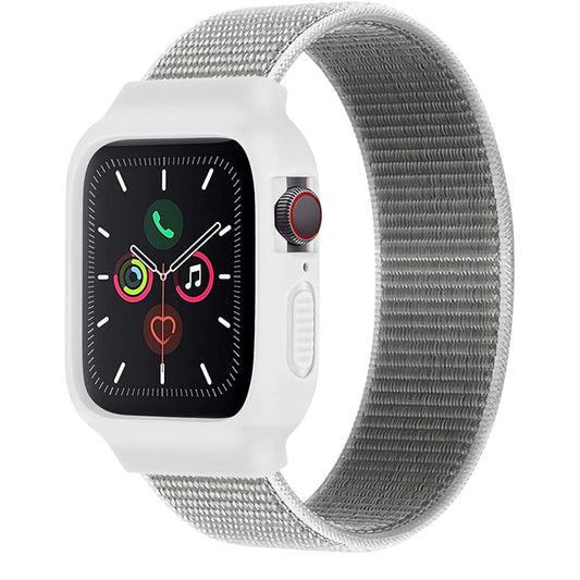 For Apple Watch Nylon Strap with Schockproof 38/40mm - White