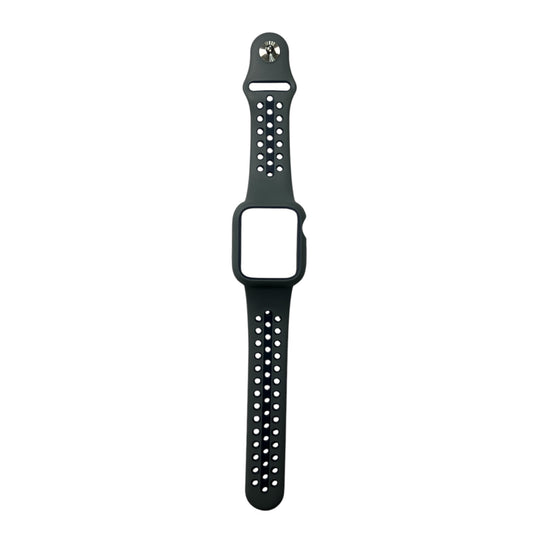For Apple Watch Silicone Band & Case 40 mm - Gray & Navy Blue
