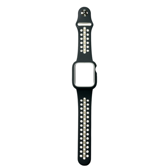 For Apple Watch Silicone Band & Case 40 mm - Gray & White