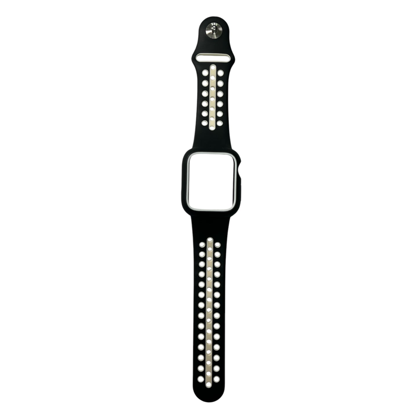 For Apple Watch Silicone Band & Case 40 mm - Black & White