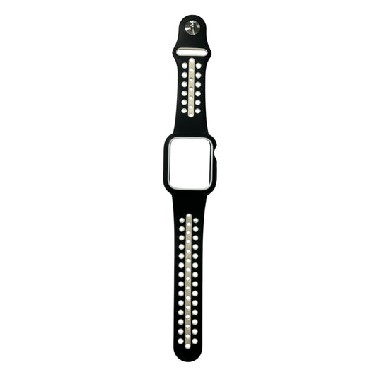 For Apple Watch Silicone Band & Case 40 mm - Black & White