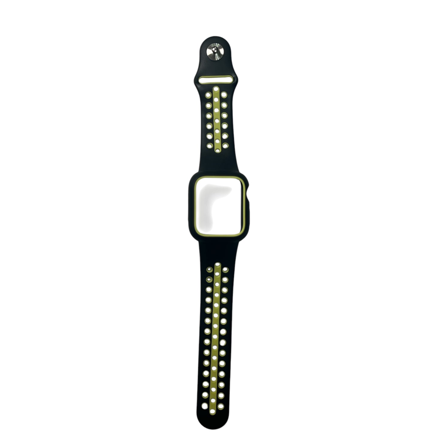 For Apple Watch Silicone Band & Case 40 mm - Black & Green