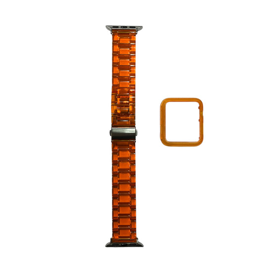 For Apple Watch Transparent Band 40 mm - Orange