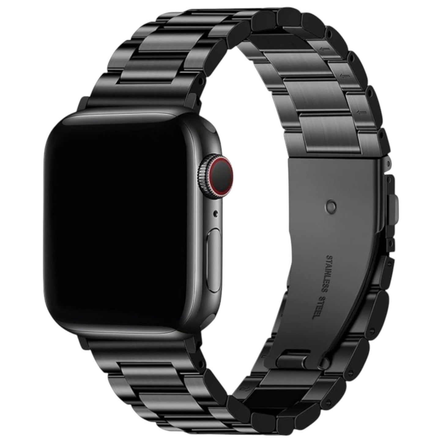 For Apple Watch Stainless Steel Band 42/44/45/49mm- Black