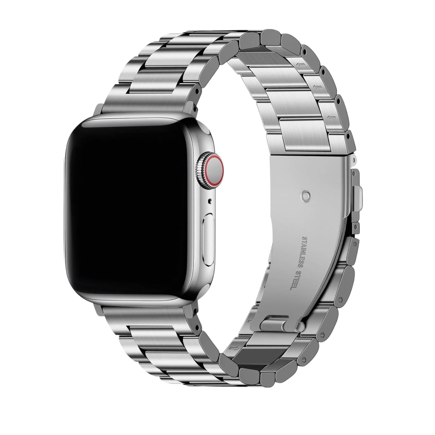 For Apple Watch Stainless Steel Band 42/44/45/49mm- Silver