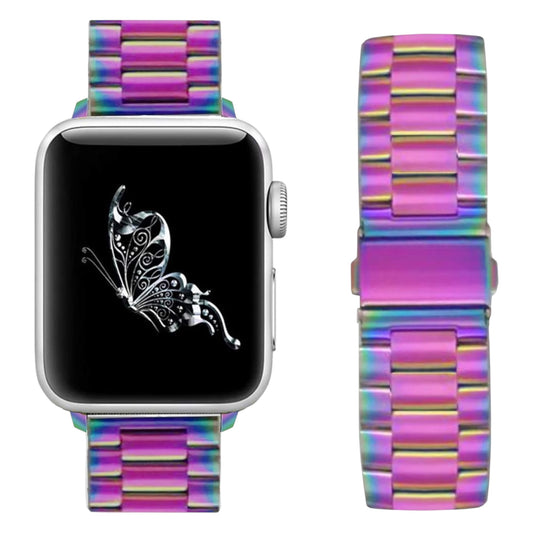 For Apple Watch Stainless Steel Band 38/40mm- Rainbow