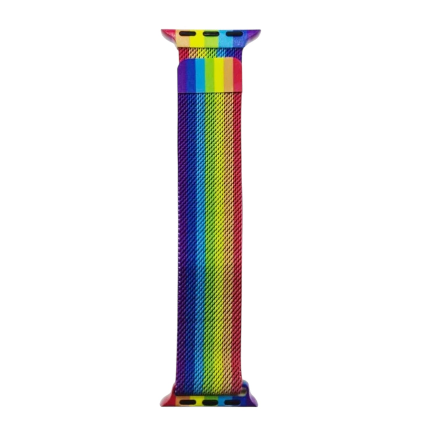 For Apple Watch Magnetic Mesh Metal Band 38/40mm - Rainbow