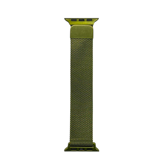 For Apple Watch Magnetic Mesh Metal Band 38/40mm - Olive Green