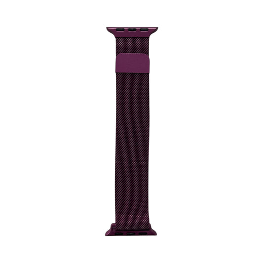 For Apple Watch Magnetic Mesh Metal Band 38/40mm - Dark Berry