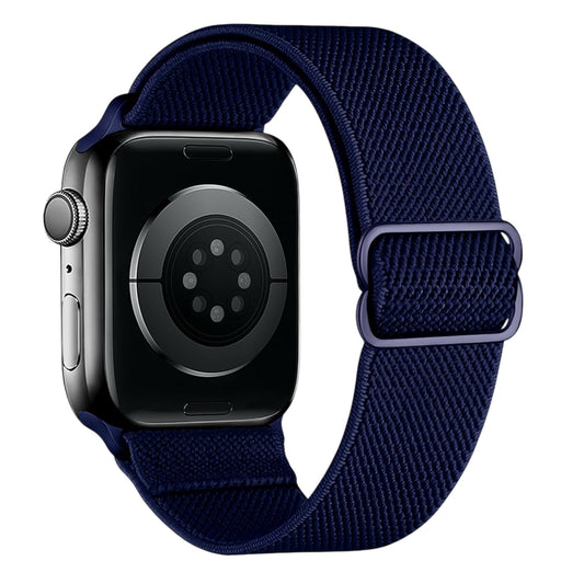For Apple Watch Elastic Nylon Bands 42/44mm - Navy Blue