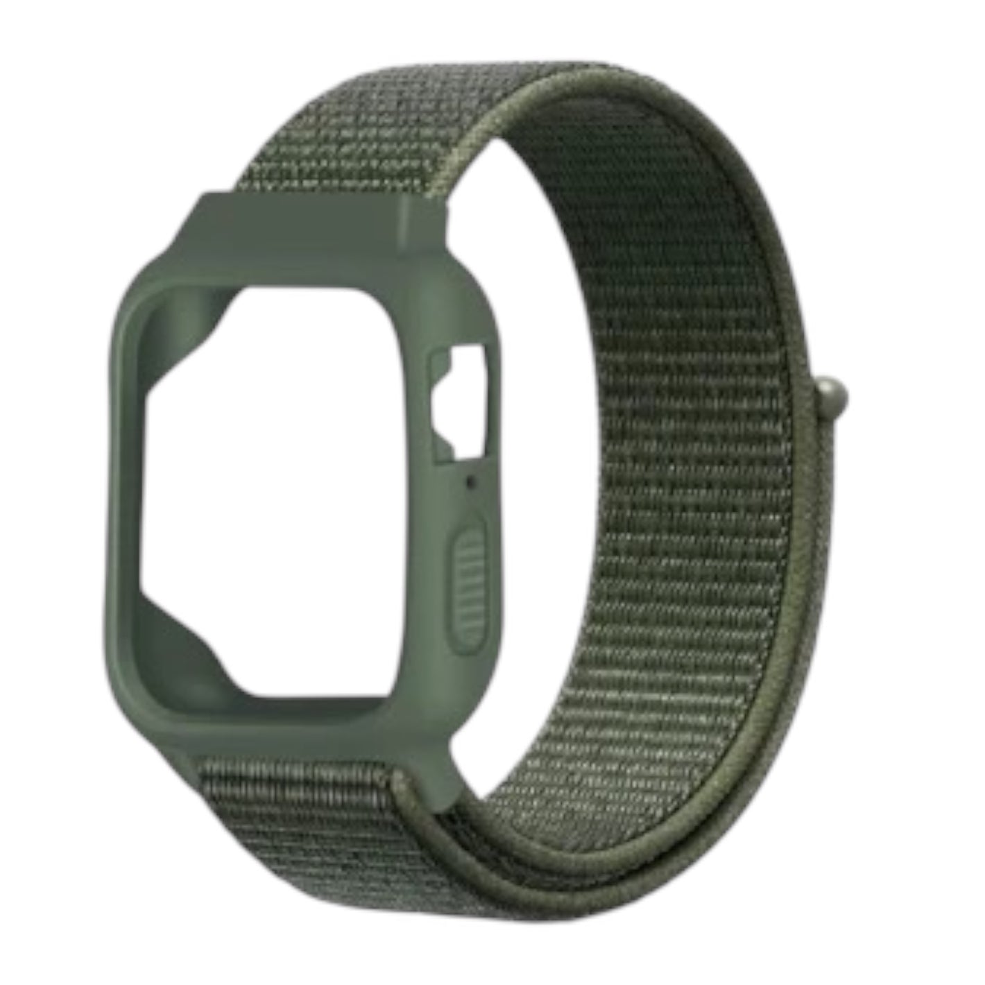 For Apple Watch Nylon Strap with Schockproof 38/40mm - Military Green