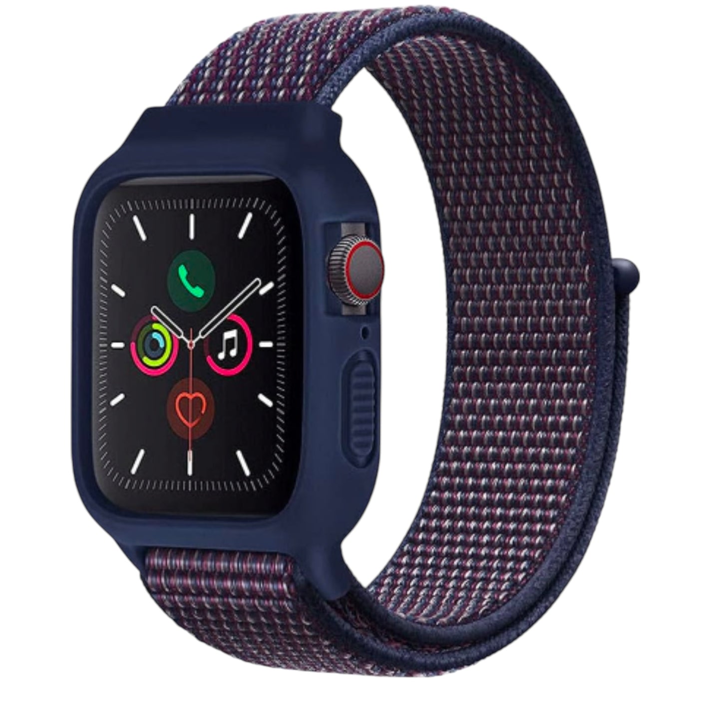 For Apple Watch Nylon Strap with Schockproof 38/40mm - Dark Purple