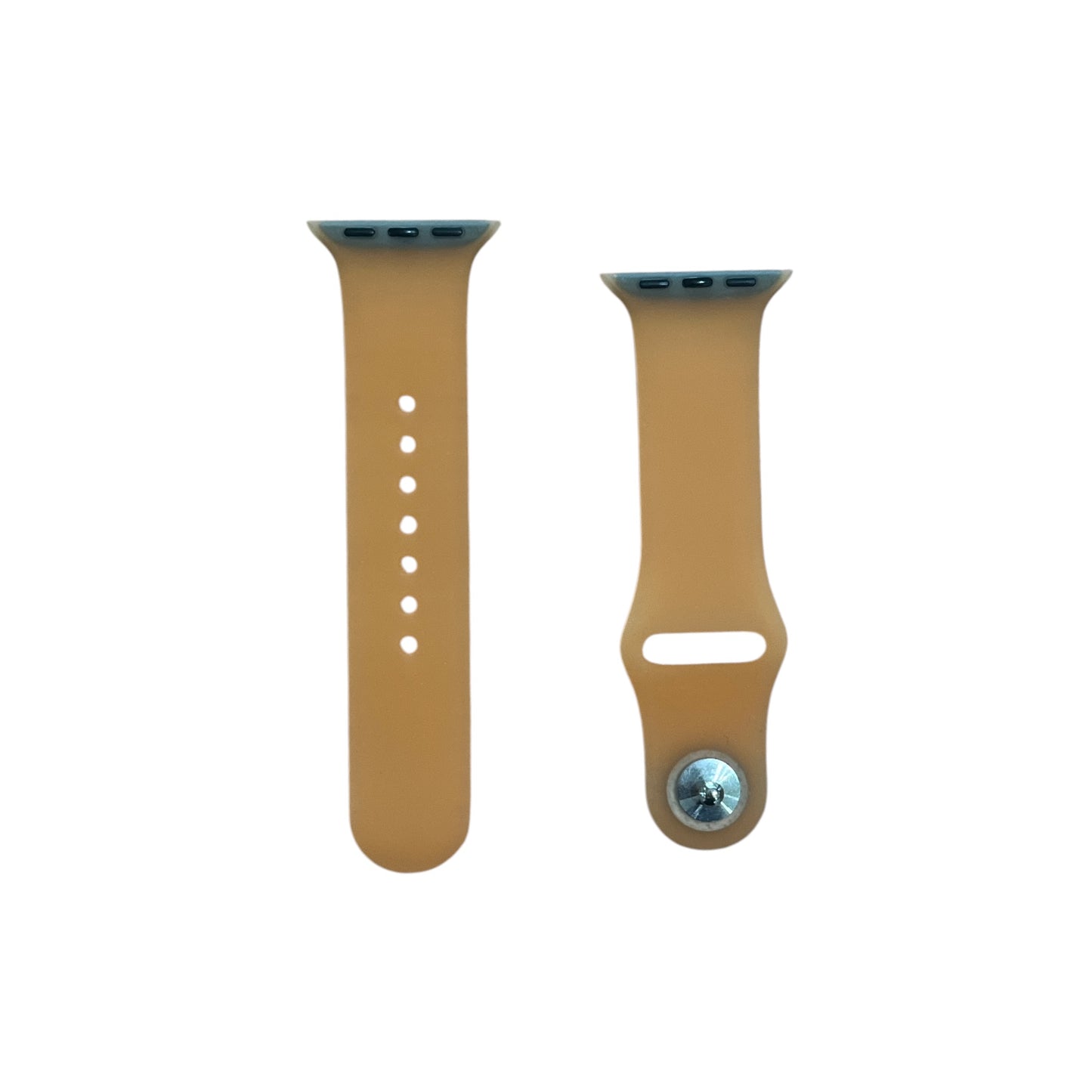 For Apple Watch 38/40/ mm simple Silicone Band - Orange transparent