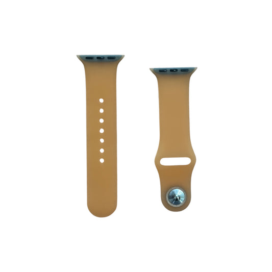 For Apple Watch 38/40/ mm simple Silicone Band - Orange transparent