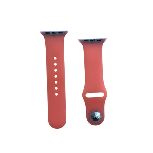 For Apple Watch 38/40/ mm simple Silicone Band - Light Red transparent